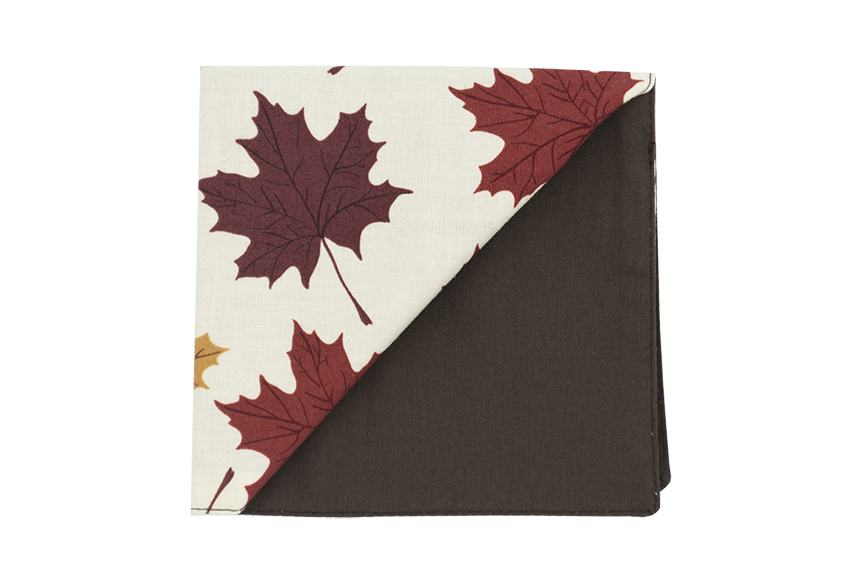 JAGGS_costume_sur_mesure_chemise_sur_mesure_Belgique_waterloo_bruxelles_pochette_a_motifs_Fallen_Leaves_feuille_d'automne_sur_fo