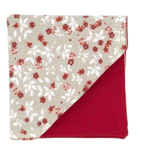 JAGGS_costume_sur_mesure_chemise_sur_mesure_Belgique_waterloo_bruxelles_pochette_Fire_Flower_fleurs_orange_sur_fond_beige_feuill