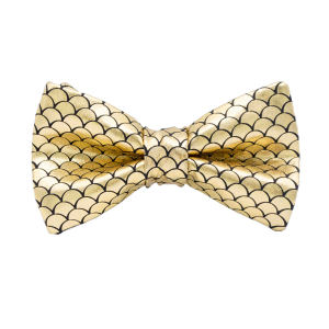 Nœud papillon "Ocean Disco" - Écailles de poisson dorées