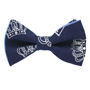 Nœud papillon Jean "Queen Elizabeth" - Couronnes argentées