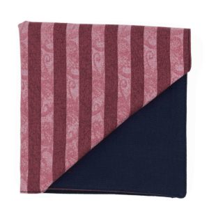 Pochette "Sam" - rayures roses