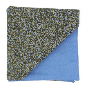 Pochette "Versailles" - fer forgé jaune sur fond bleu ciel