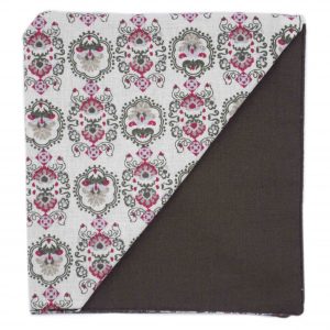 Pochette "Vintage" - Motif vintage sur fond blanc cassé