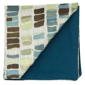 Pochette "Abstraction" - carrés colorés sur fond blanc