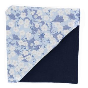 Pochette Liberty "Mitsi" Valéria myosotis bleu ciel
