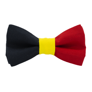 Nœud papillon motif drapeau Belge
