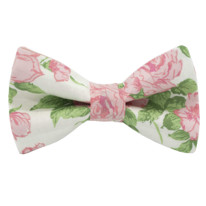 Nœud papillon Liberty "Carline" rose fond corail