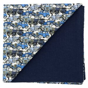 Pochette Liberty "Roaring Wheels" bleu