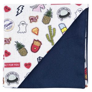 Pochette "Stickers" - stickers sur fond blanc