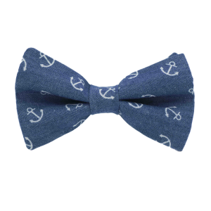 Noeud papillon denim ancre