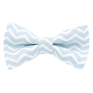 Nœud papillon "Little Waves" - rayures bleu ciel