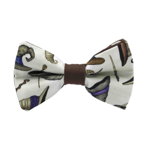 Nœud papillon motif halloween Dumbledore - beige