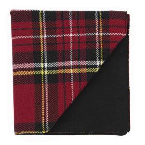 Pochette Tartan rouge "Kingsman"