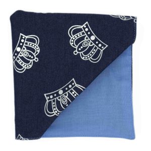 Pochette Jean "Queen Elizabeth" - Couronnes argentées