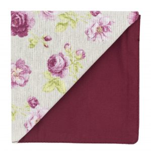 Pochette "Rose Vintage" - roses sur fond beige