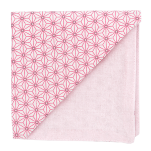 Pochette Japonais "Asanoha" vieux rose