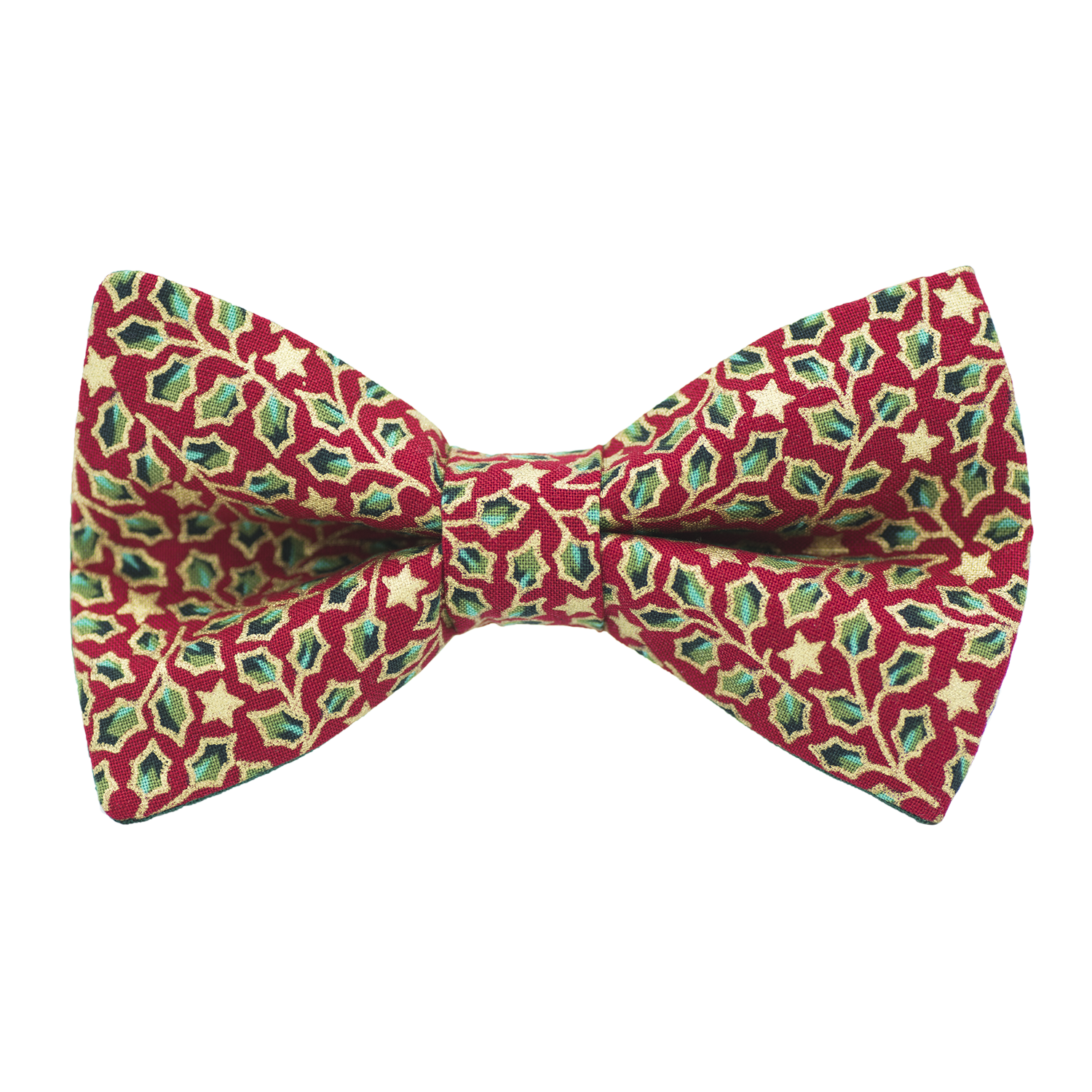 JAGGS_noeud_papillon_houx_vert_sur_fond_rouge_Houx_La_La