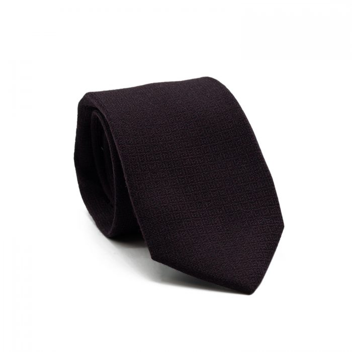 Cravate 7 plis “Oliver” – Aubergine