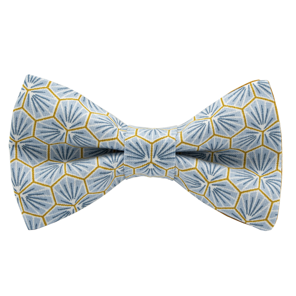 AGGS_COSTUME_CHEMISE_SUR_MESURE_BRUXELLES_NOEUD_PAPILLON_JAPONNAIS_POLYGONE_BLEU_CIEL