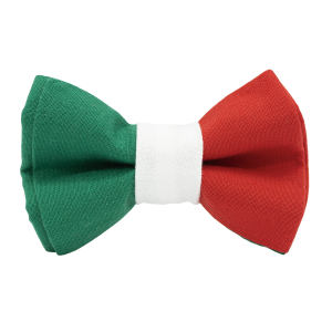 Nœud papillon motif drapeau italien