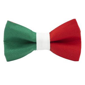 Nœud papillon motif drapeau italien
