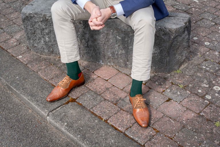 Chaussettes colorées pour homme