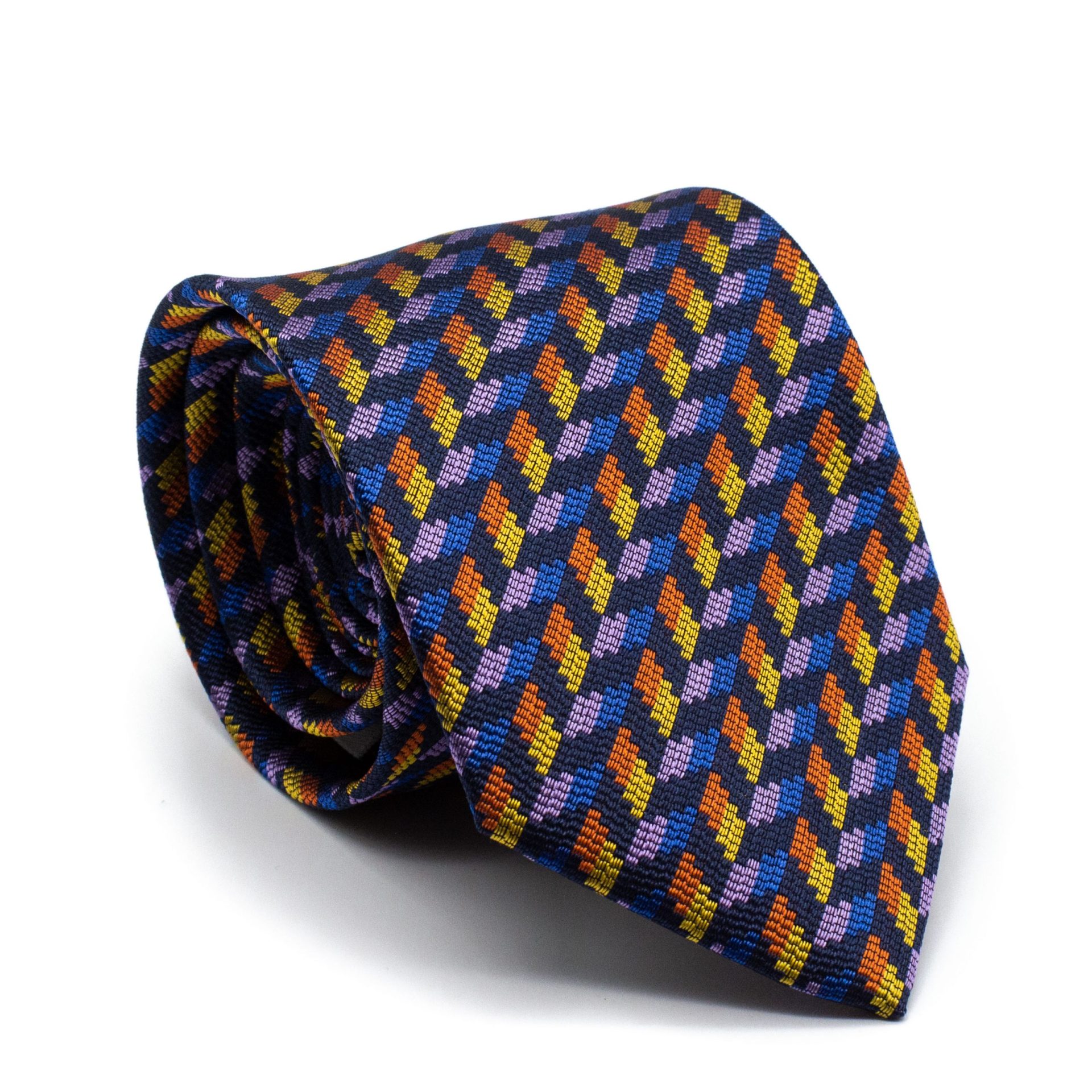 Cravate en soie “Owen” bleue
