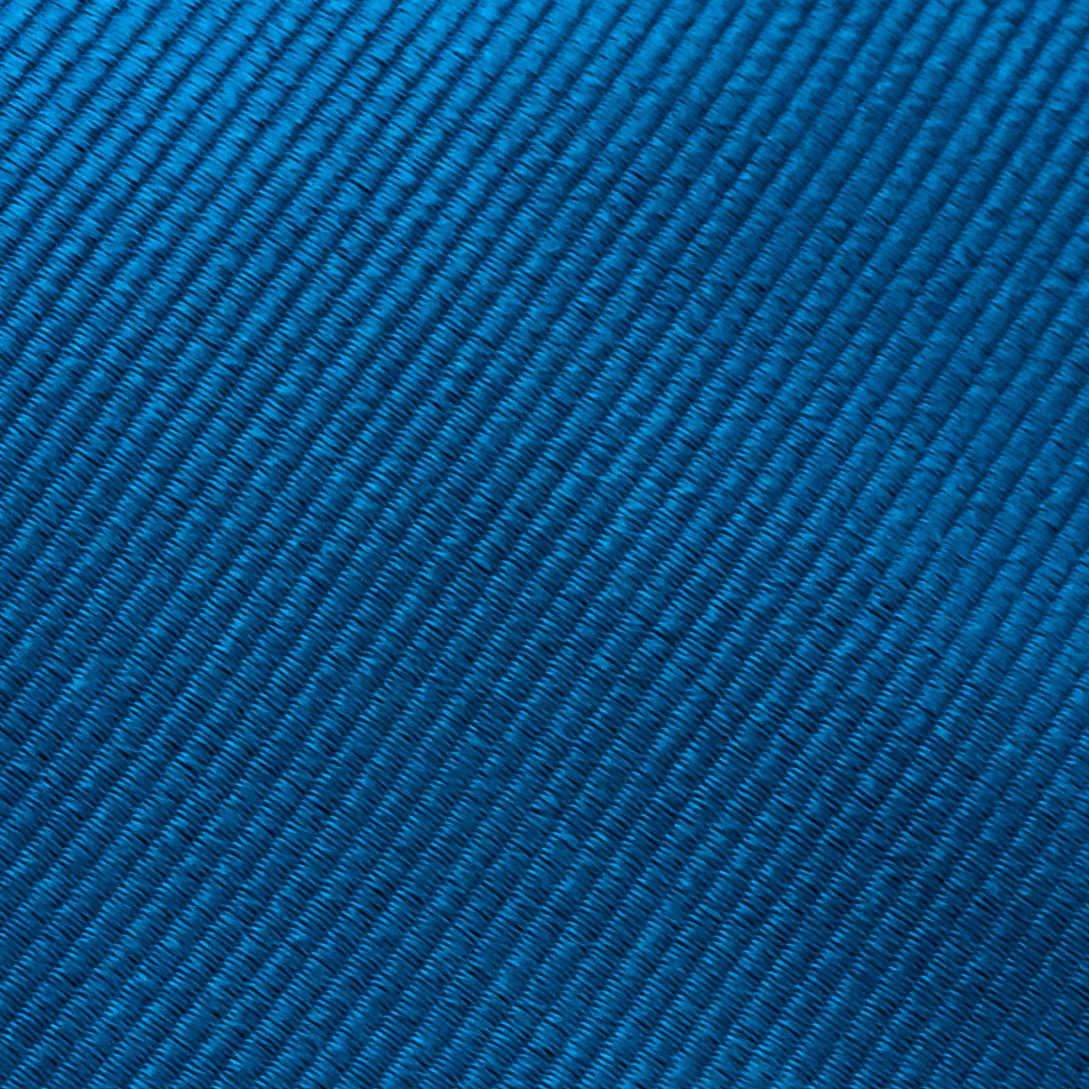Cravate bleu électrique en soie tissu