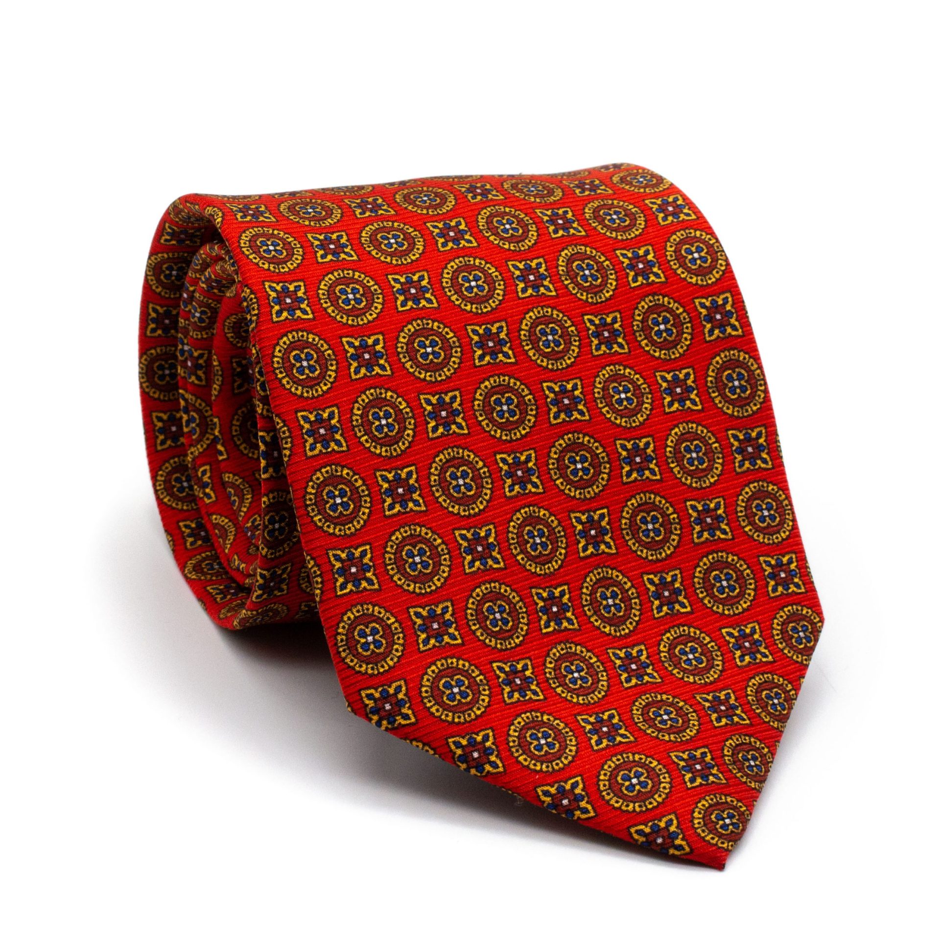 Cravate en soie “James” rouge