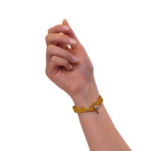 bracelet liberty capel jaune moutarde