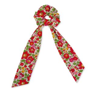 chouchou foulard liberty betsy rouge