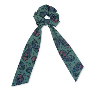 chouchou foulard 1 liberty jaipur bleu canard