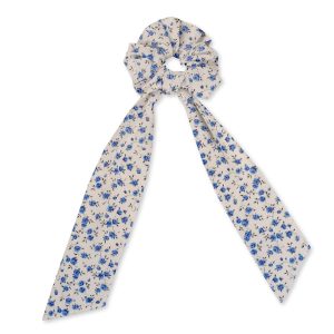 chouchou foulard liberty nina bleu