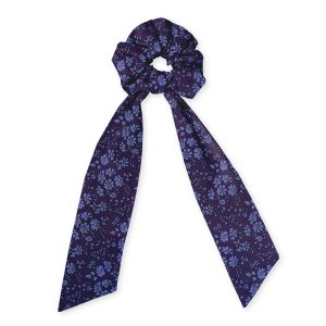 chouchou foulard 3 liberty capel bleu violace
