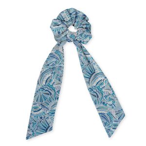 chouchou foulard 3 liberty imagination bleu