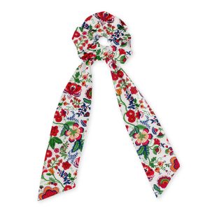 chouchou foulard 3 liberty mabelle rouge