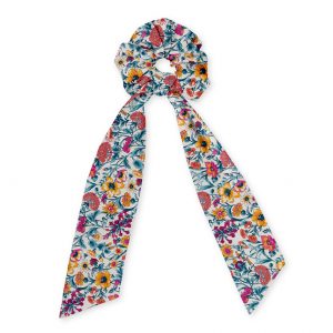 chouchou foulard liberty rachel bleu