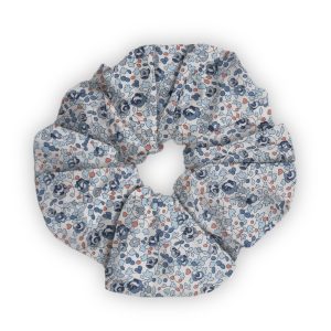 Chouchou Liberty "Eben" bleu