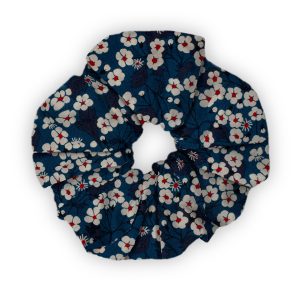 chouchou liberty mitsi bleu