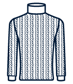 Pull torsadé pour homme